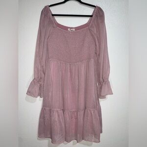 NWT Dusty Pink Long Sleeve Dress